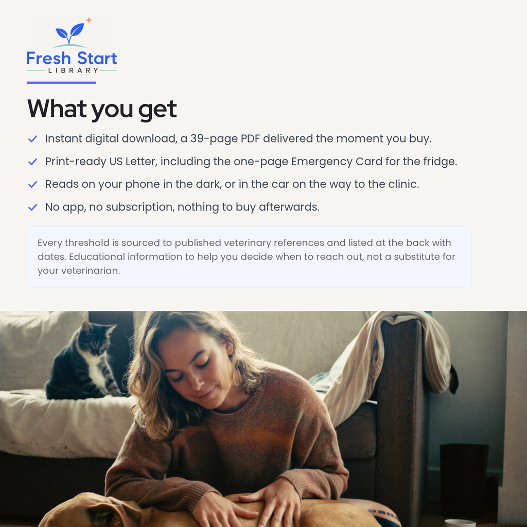 What you get with the Is My Pet Sick? guide
